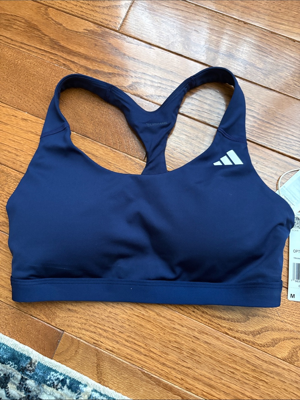 NWT adidas Navy Racerback Performance Sports Bra